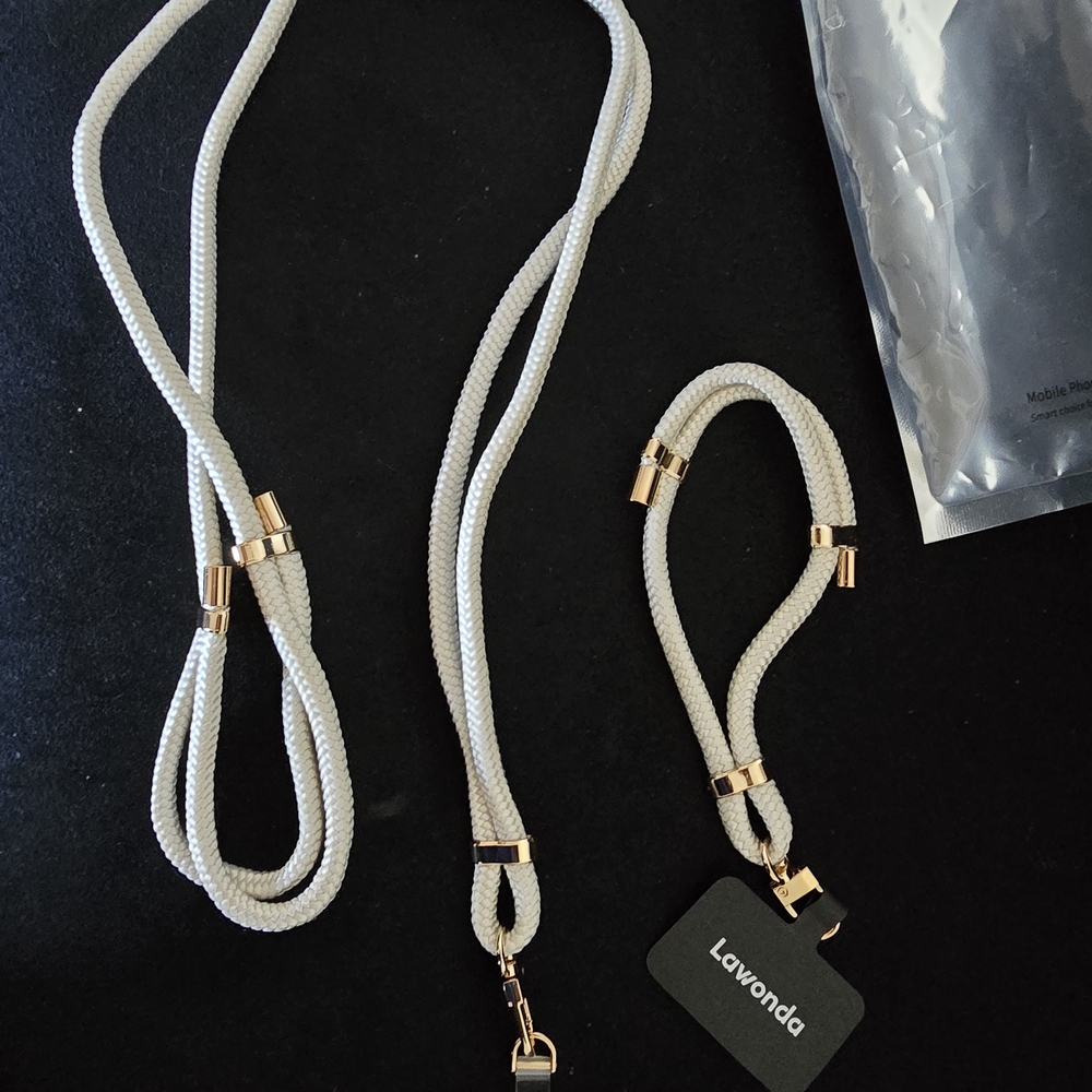 Gold and Cream Phone Case with Elegant Design